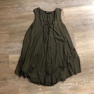 Women’s casual dress. Audrey 3+1 Size medium green